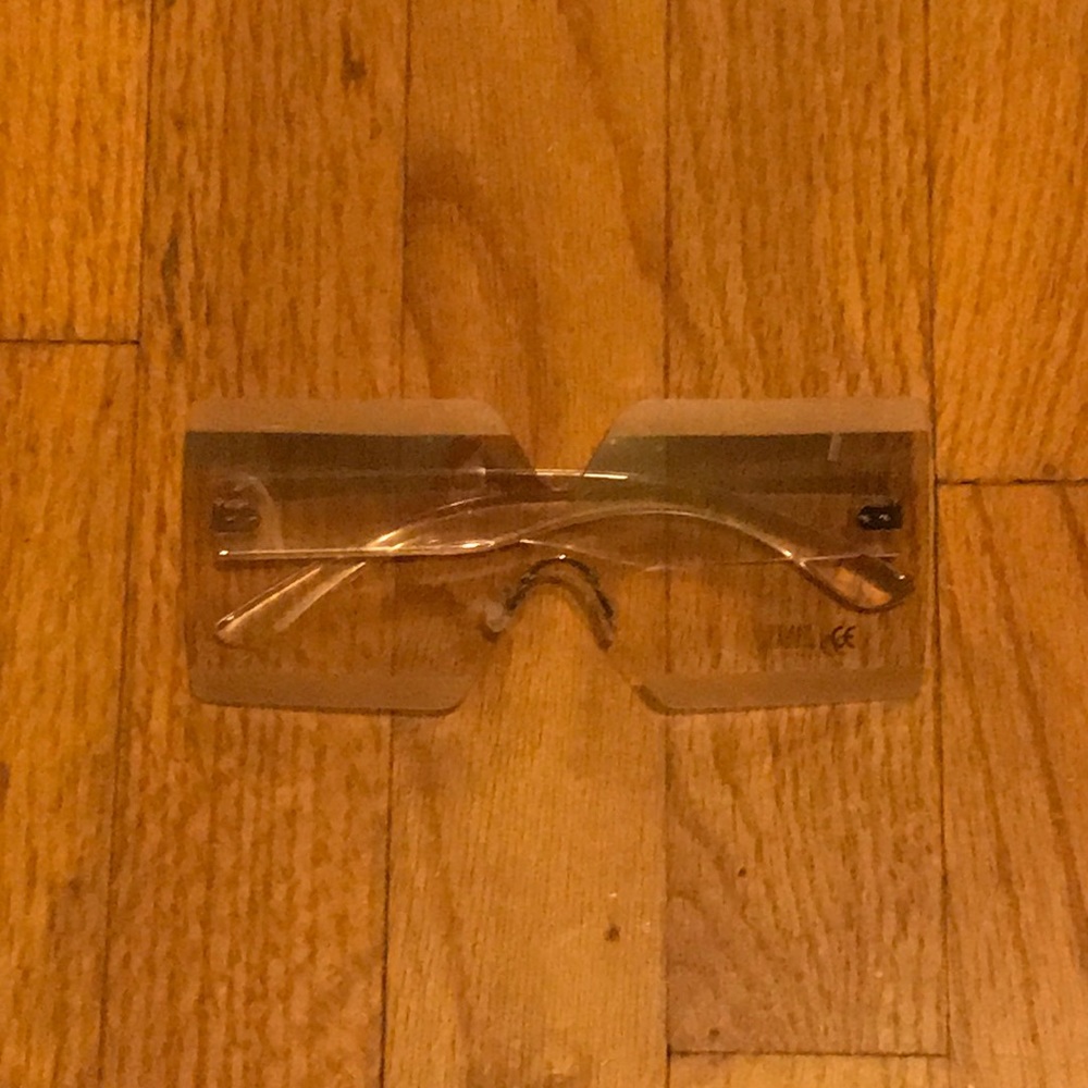 Oversized large clear glasses